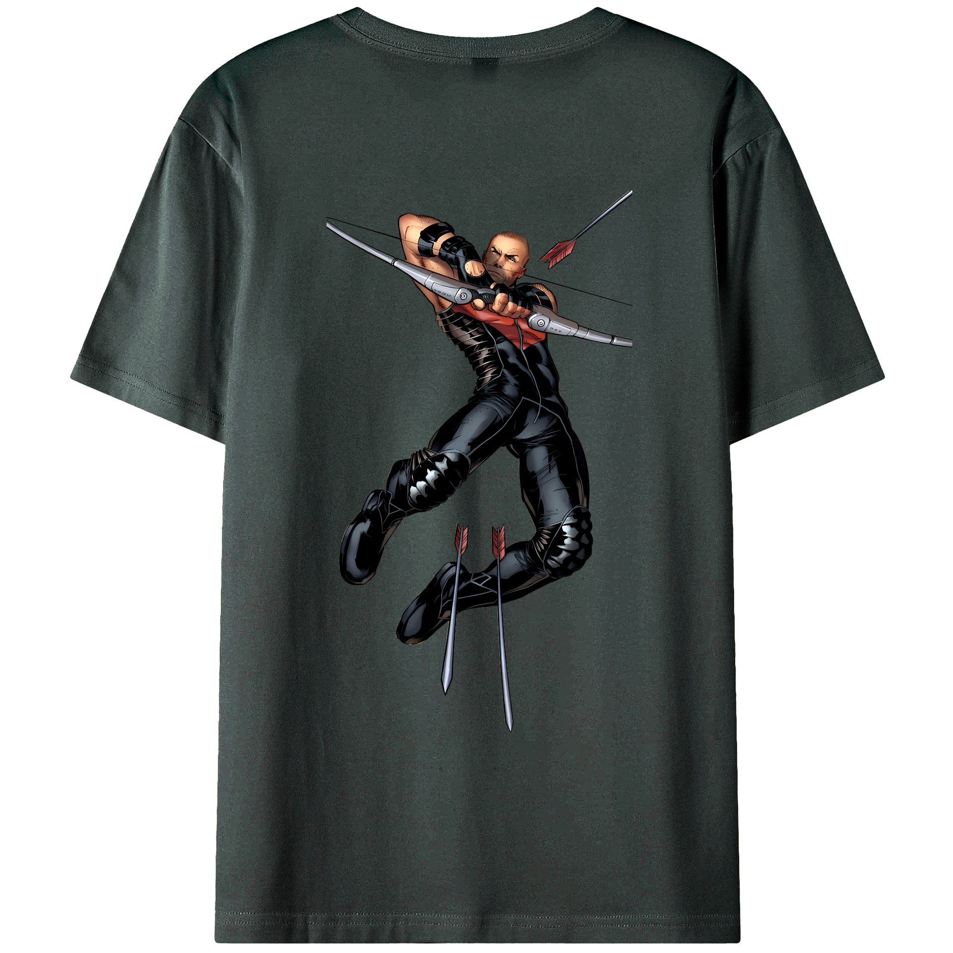 （画像用） アベンジャーズ The Avengers 綿100％ メンズ半袖Tシャツ（バックプリント） 通気性